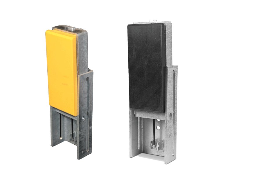Molded polyethylene wash-down dock bumper for food-grade environments