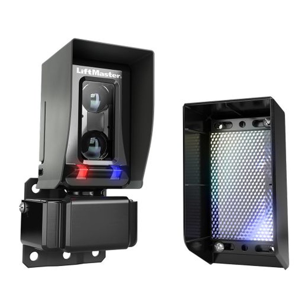 Monitored photo-eye safety sensor mounted at a gate