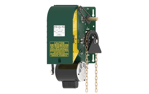 Manaras Opera-H heavy-duty jackshaft operator on Richmond warehouse
